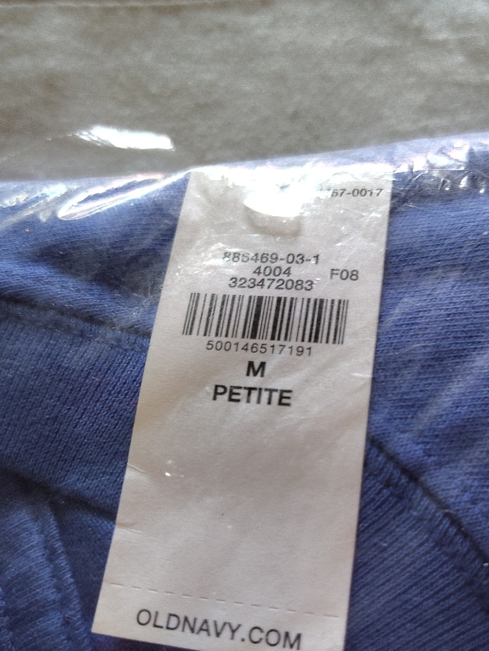 Old Navy Petite Crewneck T-Shirt dress in Periwinkle Blue - Picture 4 of 4